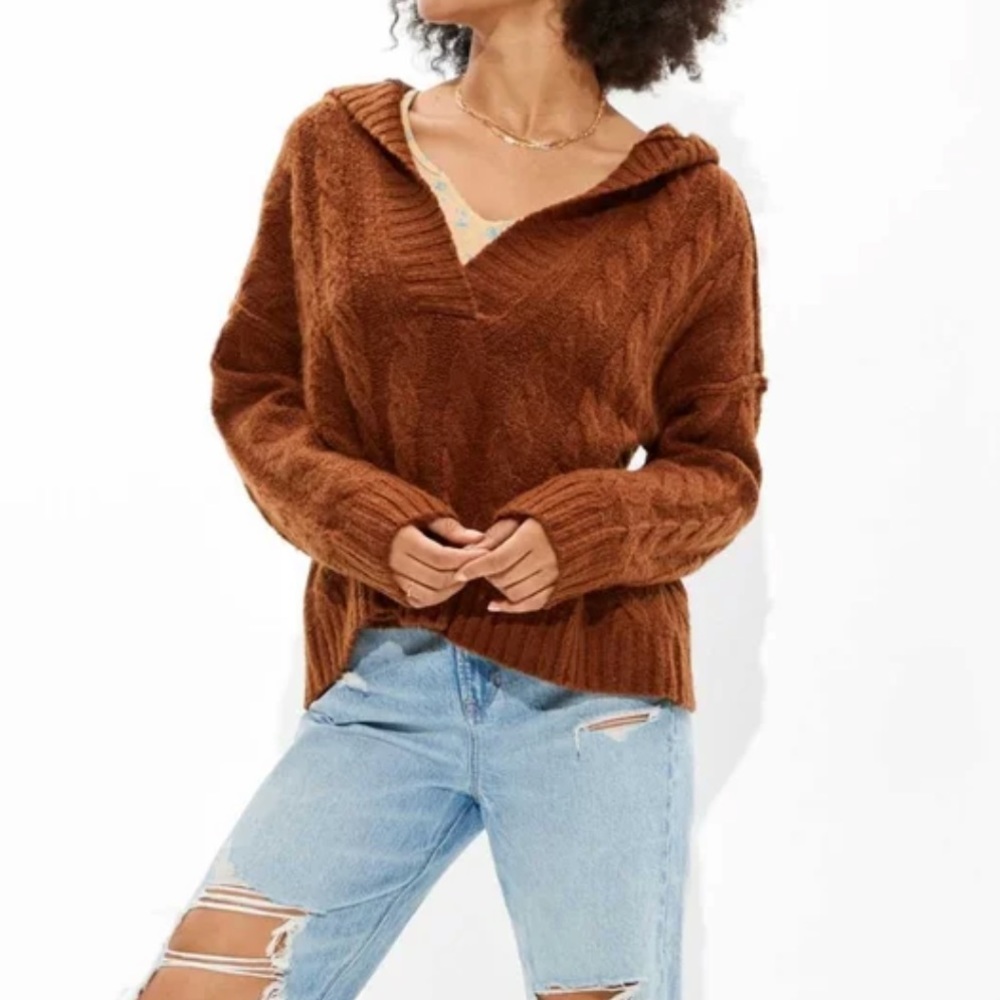 American Eagle Hooded Sweater | Size M